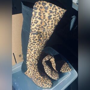 Cheetah print Unisa Gillean boots